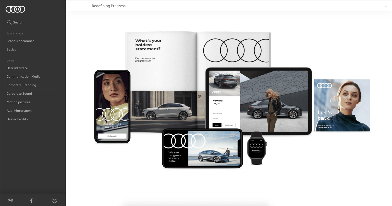 Разработка бренда Audi